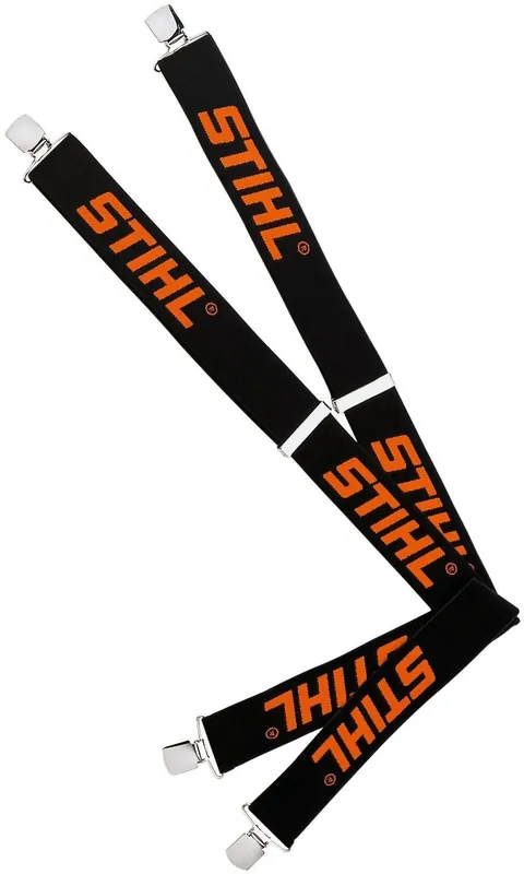 I lager Hängslen STIHL Svarta med Metallclips