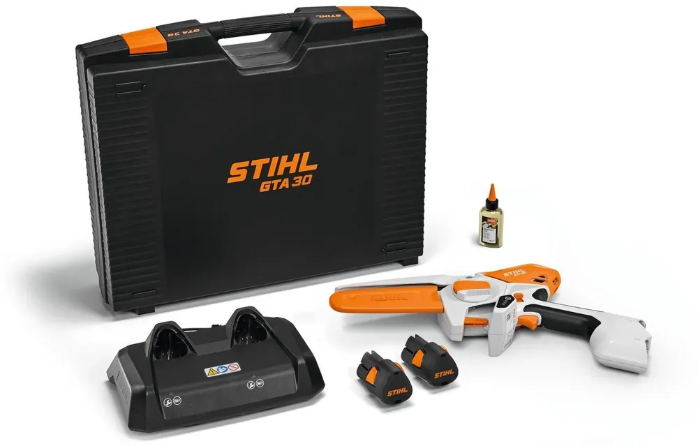 Grenkap Batteridriven STIHL GTA 30 med 2x AS 2-Batteri och 1x AL 5-2-Laddare Nedsatt pris