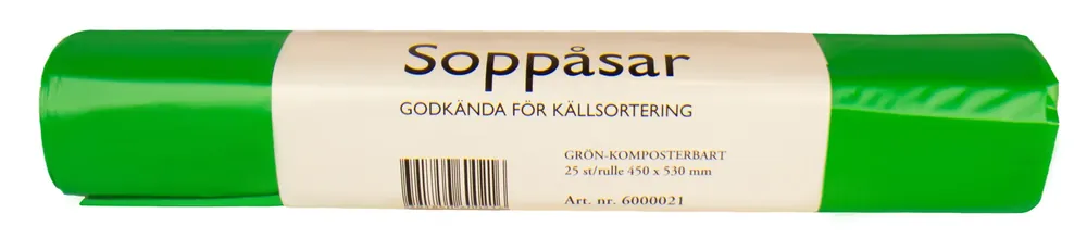 Begränsad tid SOPPÅSE LD KNYT 280/170X530MM GRÖN RULLE Á 25ST