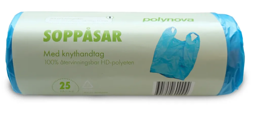Rea PAPPERSKORGSPÅSE HD KNYT 30L 480X590MM BLÅ RULLE Á 25ST