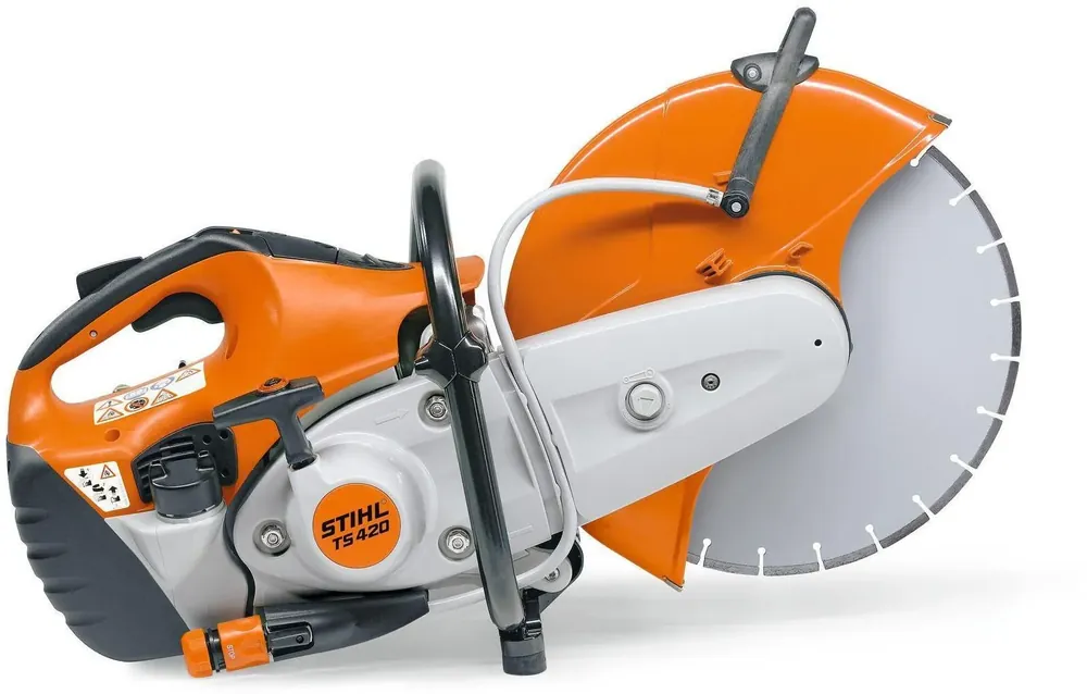 Kapmaskin Bensindriven STIHL TS 420 350 mm Med fiberförstärkt och diamantkapskiva Snabb leverans
