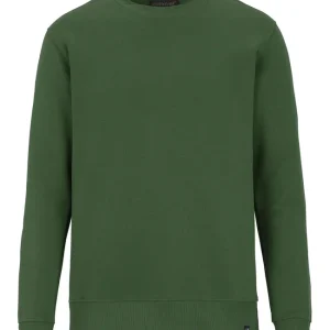 KEY CREW NECK UNISEX (GOTS) DK GREEN Reapris