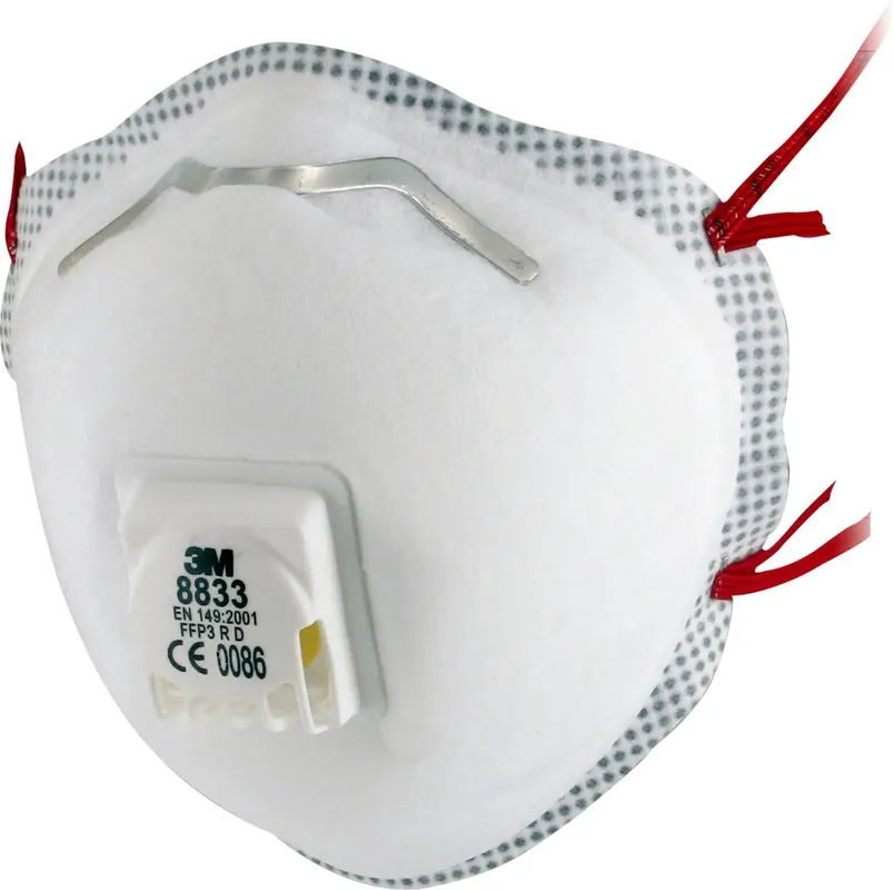 3M 8833, FFP3, MED VENTIL, 2-PACK Lägg i varukorgen