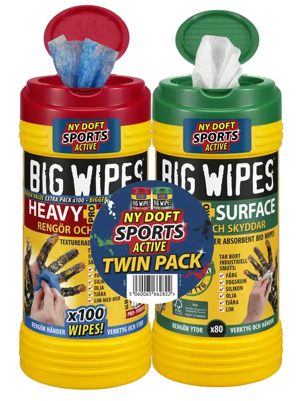 TWINPACK HEAVY DUTY 100 DUK MULTI SURFACE 80 DUK Säker betalning