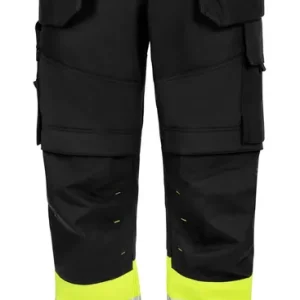 Begränsat antal HANTVERKSBYXA STRETCH VARSEL FUNCTION G581 SVART/GUL