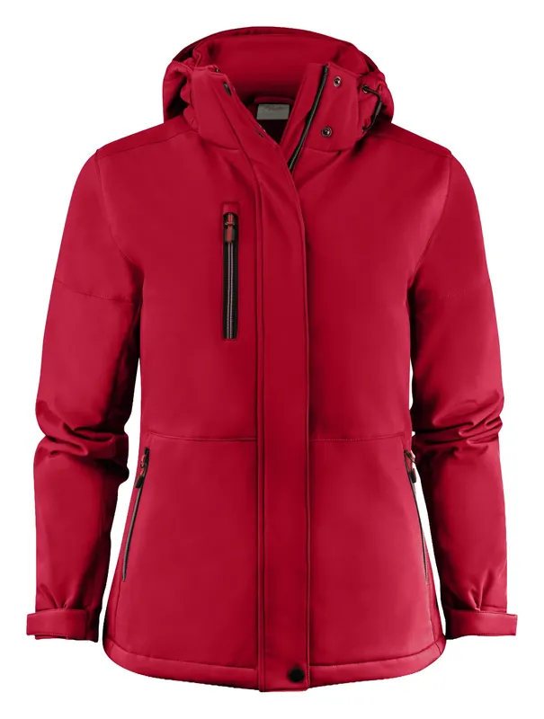 PRINTER OVERLANDING LADY SOFTSHELL RED Sänkt pris