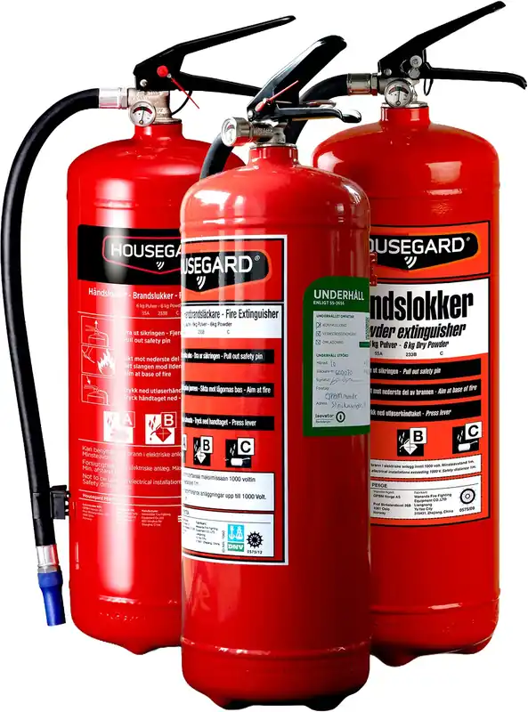 Beställ idag Brandsläckare Housegard Återbrukad 6 kg Pulver