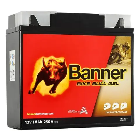 Endast idag Banner Bike Bull GEL GEL52101 Startbatteri