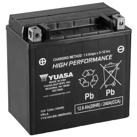Yuasa YTX14H-BS Startbatteri prisnedsättning