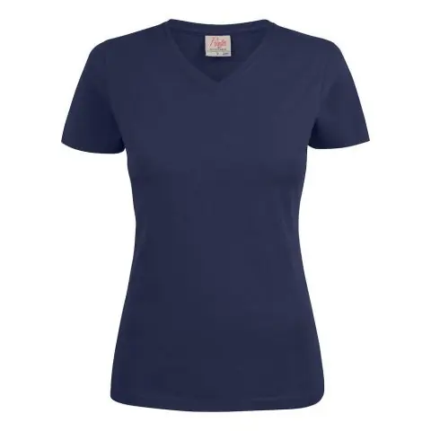 Populär Printer Heavy V-neck Lady T-shirt